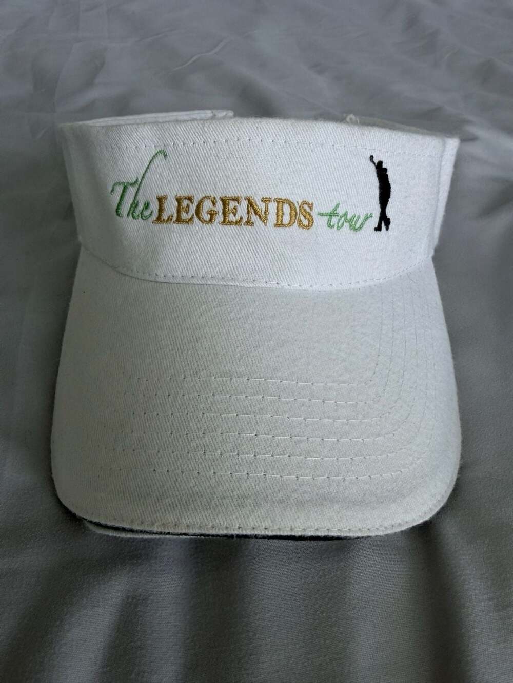 The Legends Tour White Golf Visor Hat